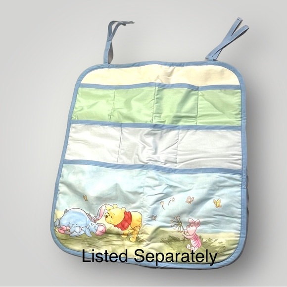 Disney Winnie The Pooh Crib Dust Ruffle Vintage - Picture 9 of 10